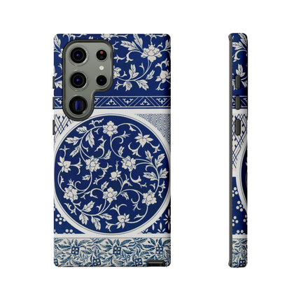 Blue Flower Pattern by Owen Jones Phone Cases