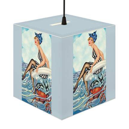 Playful Waves and Fashion Follies Light Cube Lamp