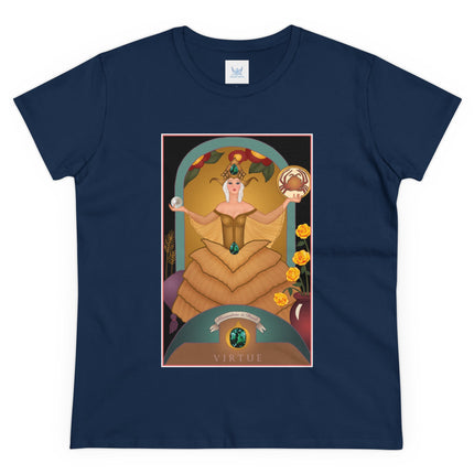 June & Pearl, Alexandrite (from the Gem Series) by Sofia Chiostri Women's Midweight Cotton Tee