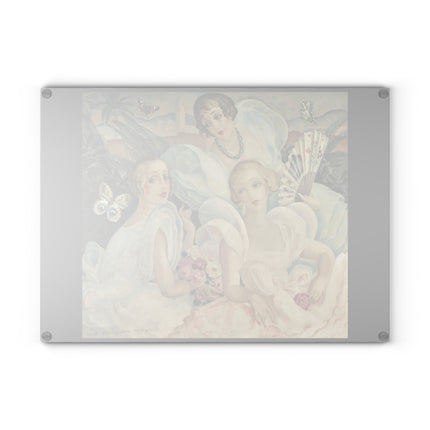 Les Femmes Fatales by Gerda Wegener Glass Cutting Board