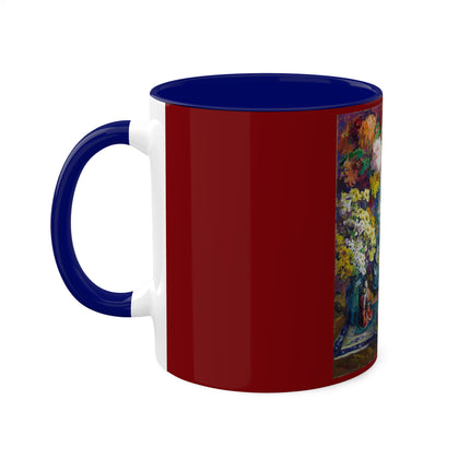 Fish, Fruits, and Flowers by Kathryn E. Cherry Colorful Mugs, 11oz