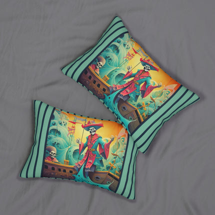 Skeleton Crew of the Misty Seas Spun Polyester Lumbar Pillow