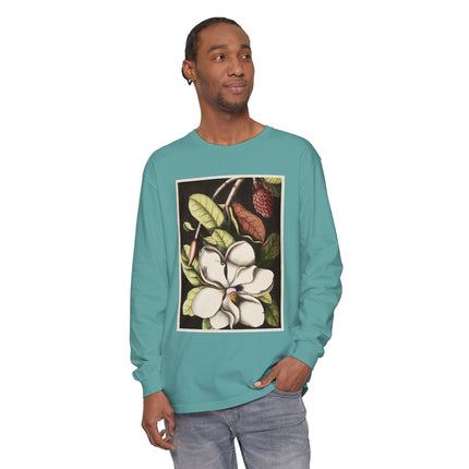 Natural History Plate 61 by Mark Catesby Garment-dyed Long Sleeve T-Shirt