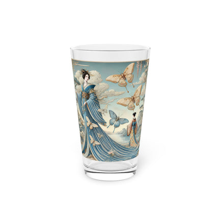 Butterfly Empress Pint Glass – Graceful Butterflies & Timeless Elegance