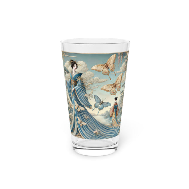 Butterfly Empress Pint Glass – Graceful Butterflies & Timeless Elegance
