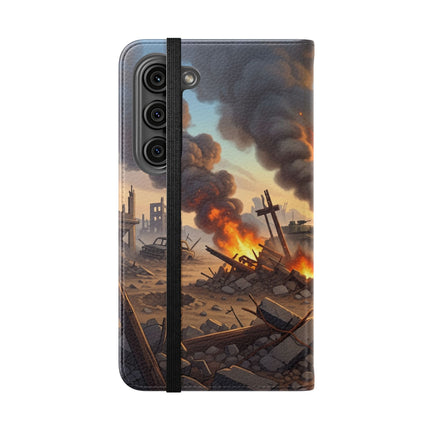🦉🌟 The Owl on the Front Lines Flip Case – Courage & Quiet Strength