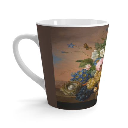 Floral Still Life by Franz Xaver Petter Latte Mug