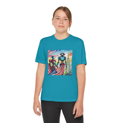 High Fashion Cyberpunk CIA Robots Youth Competitor Tee