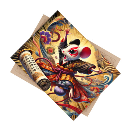 Theatrical Mouse on a Mission Ceramic Tile