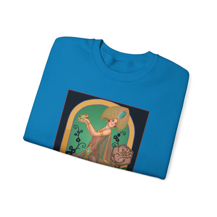 October & Opal, Tourmaline (from the Gem Series) by Sofia Chiostri Heavy Blend™ Crewneck Sweatshirt