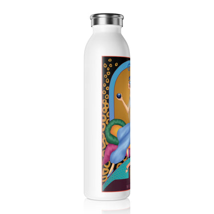 September & Sapphire (from the Gem Series) by Sofia Chiostri Slim Water Bottle