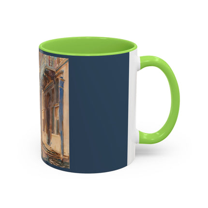 Gondola Moorings on the Grand Canal by John Singer Sargent Colorful Mugs (11oz, 15oz)