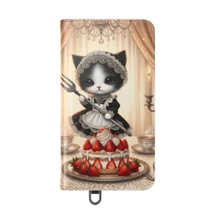 🍓🐱 The Patisserie Kitten Flip Case – Sweet Charm & Storybook Delight