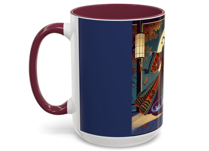Court Magician with Ghost Butterflies Colorful Mugs (11oz, 15oz)