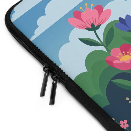 🌸🎀 The Lady In The Summer Garden Laptop Sleeve – Art Deco Floral Elegance