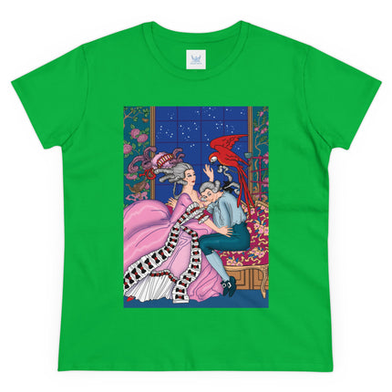 The Jealous Parrot by George Barbier Women's Midweight Cotton Tee