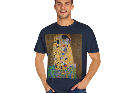 The Kiss by Gustav Klimt Unisex Garment-Dyed T-shirt