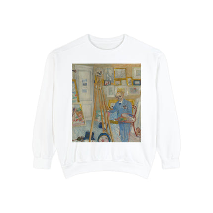 The Skeleton Painter by James Ensor Garment-Dyed Sweatshirt