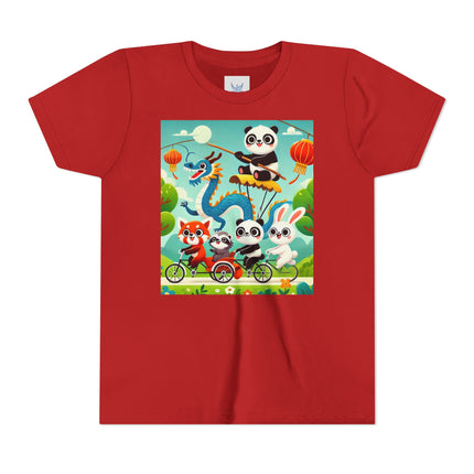 Rolling Along Together Youth Short Sleeve Tee