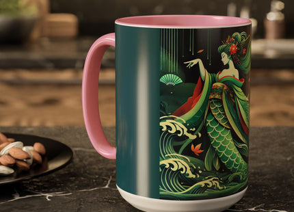 Mermaid Queen Rising from the Deep Colorful Mugs (11oz, 15oz)