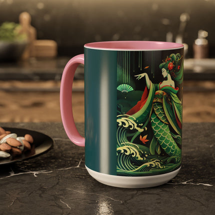 Mermaid Queen Rising from the Deep Colorful Mugs (11oz, 15oz)