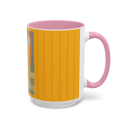 Sur Les Marches Du Jardin by Georges LePape Colorful Mugs (11oz, 15oz)