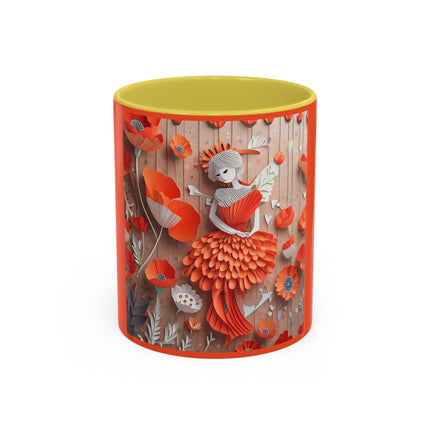 Poppy Fairy Colorful Mugs (11oz, 15oz)
