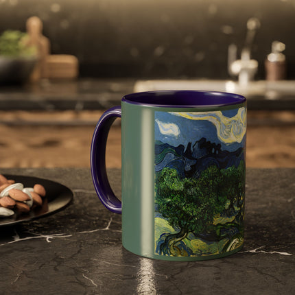 Olive Trees by Vincent Van Gogh Colorful Mugs (11oz, 15oz)