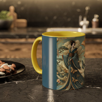 Butterfly Empress Colorful Mug – Graceful Butterflies & Timeless Elegance