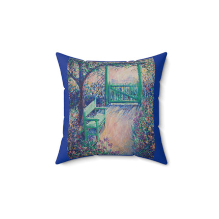 The Artist’s Garden by Theodore Earl Butler Spun Polyester Square Pillow