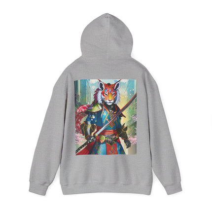 Cyberpunk Samurai Tiger – Heavy Blend™ Hooded Sweatshirt