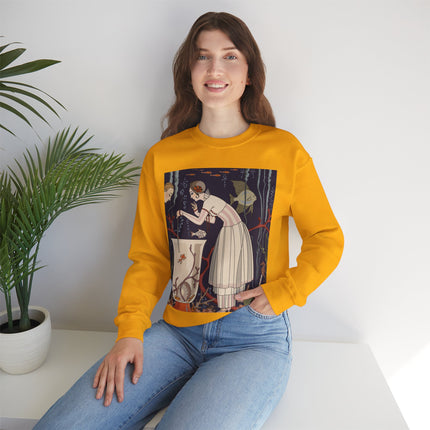 L'Etourdissant Petit Poisson (The Dazzling Little Fish) by George Barbier Heavy Blend™ Crewneck Sweatshirt