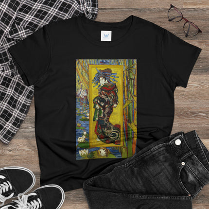 Courtesan (after Eisen) by Vincent van Gogh Women's Midweight Cotton Tee