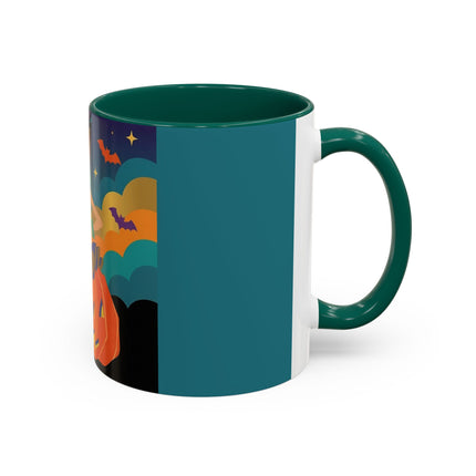 🌙🎃 The Witch Of Crescent Moon Pumpkin Colorful Mug – Colorful Halloween Charm