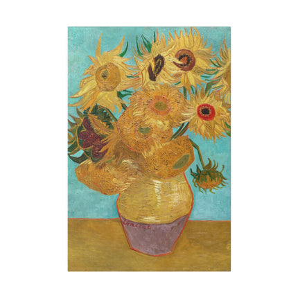 Vase with Twelve Sunflowers by Vincent Van Gogh Matte Canvas, Stretched, 0.75”