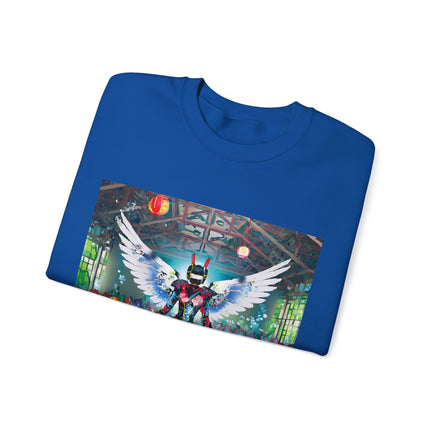 Samurai Robot Angels Unisex Heavy Blend™ Crewneck Sweatshirt