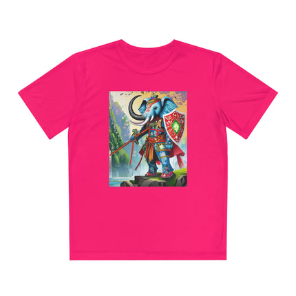 Cyberpunk Elephant Youth Competitor Tee