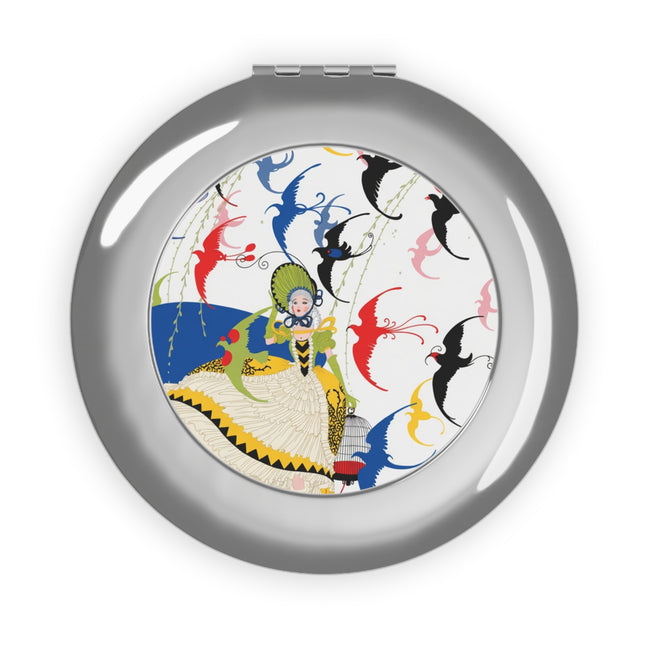 Flight of the Songbirds Compact Mirror – Whimsical Symphony & Elegant Freedom