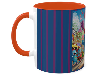 Monster Parade Madness Colorful Mugs, 11oz