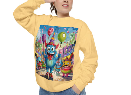 Monster Parade Madness Unisex Garment-Dyed Sweatshirt