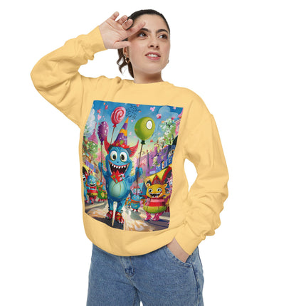 Monster Parade Madness Unisex Garment-Dyed Sweatshirt