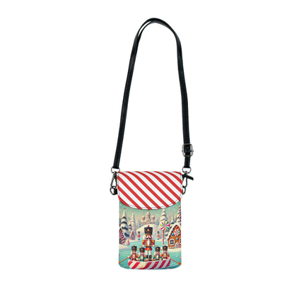 Nutcracker Candy-Striped Adventure Small Cell Phone Wallet