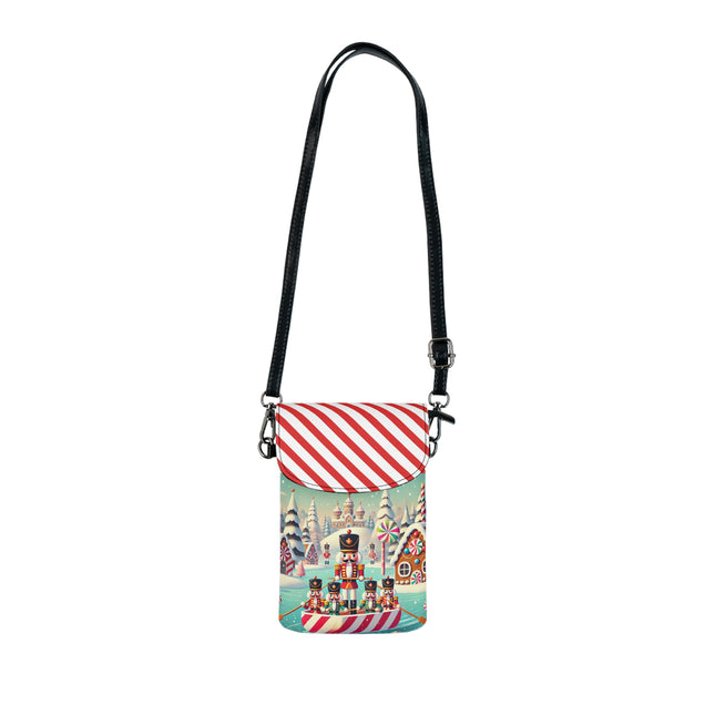 Nutcracker Candy-Striped Adventure Small Cell Phone Wallet