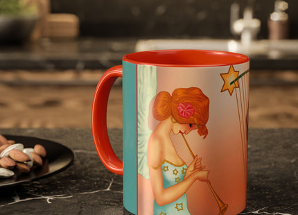 Heavenly Angel Duet Colorful Mugs (11oz, 15oz)
