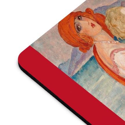 Sur la Route d'Anacapri by Gerda Wegener Mouse Pad, Round and Rectangle