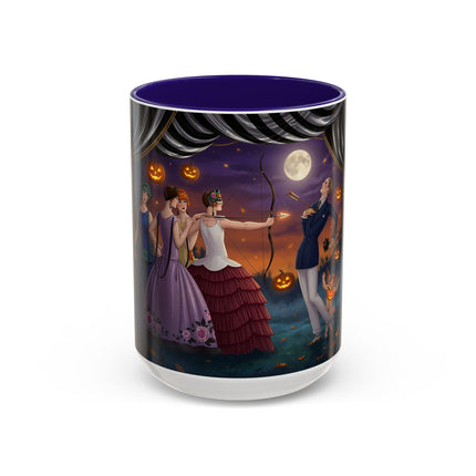 🏹🎃 Cupid's Arrow At Pumpkin Moon Manor Colorful Mug – Romantic Halloween Charm