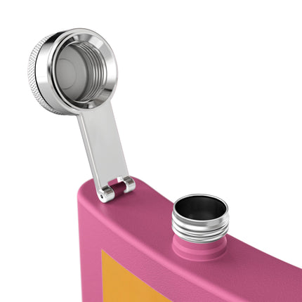 Falcon Mistress Stainless Steel Flask – Art Deco Majesty & Mythic Freedom