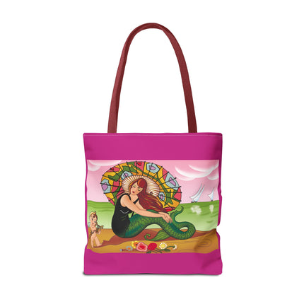 Mermaid Tote Bag with Art Deco Design
