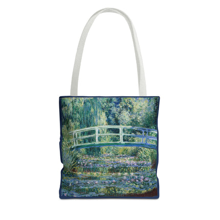 Water Lilies and Japanese Bridge by Claude Monet Tote Bag (AOP)