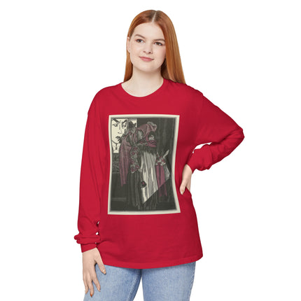 L’écran by Fernand Siméon Garment-dyed Long Sleeve T-Shirt
